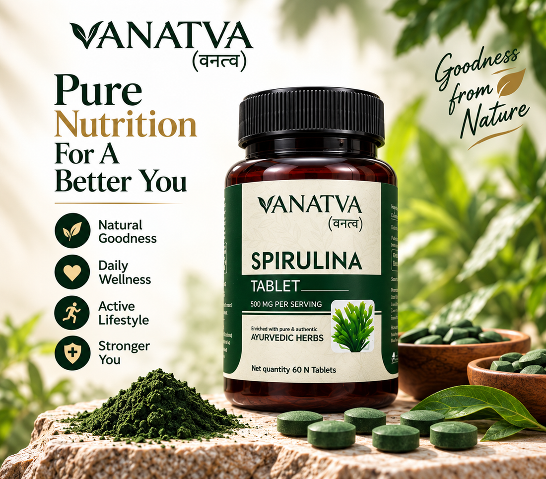 VANATVA Spirulina Tablets 500 mg | 60 Tablets