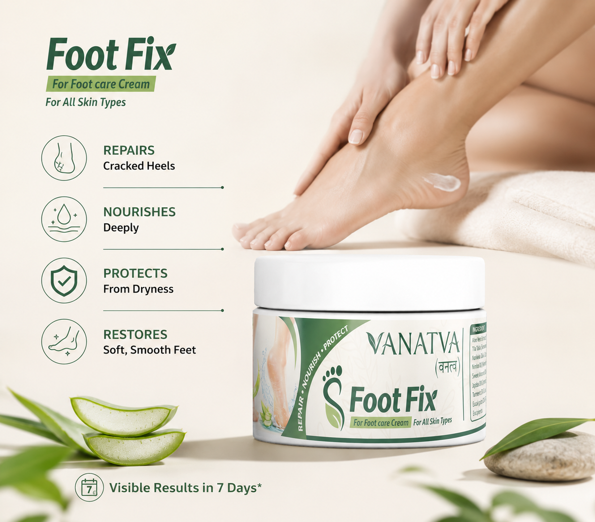 VANATVA Foot Fix Foot Care Cream | Ayurvedic Foot Cream
