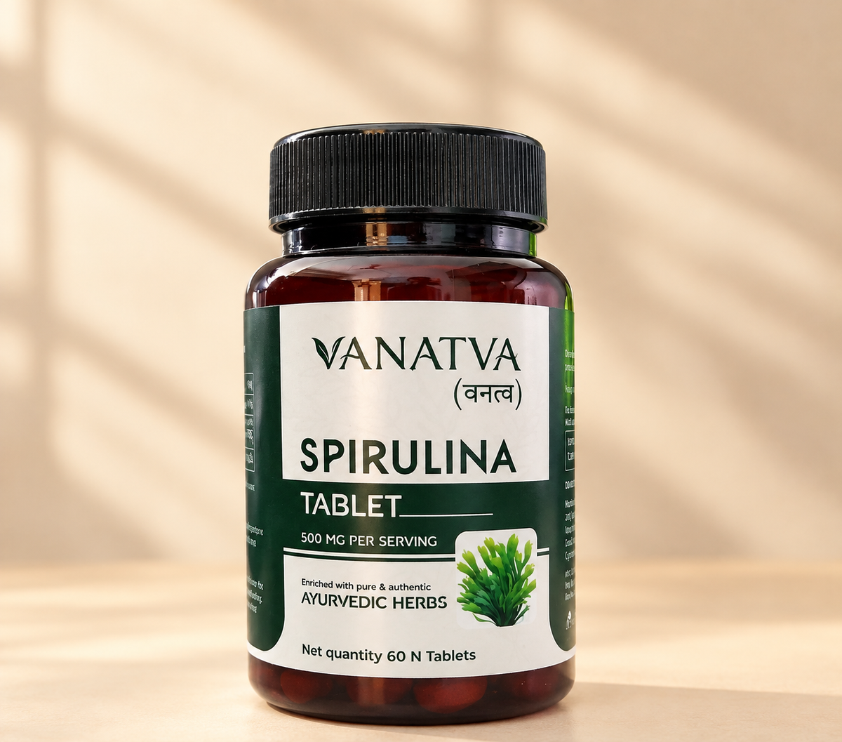 VANATVA Spirulina Tablets 500 mg | 60 Tablets