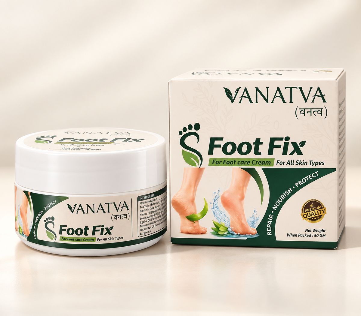 VANATVA Foot Fix Foot Care Cream | Ayurvedic Foot Cream