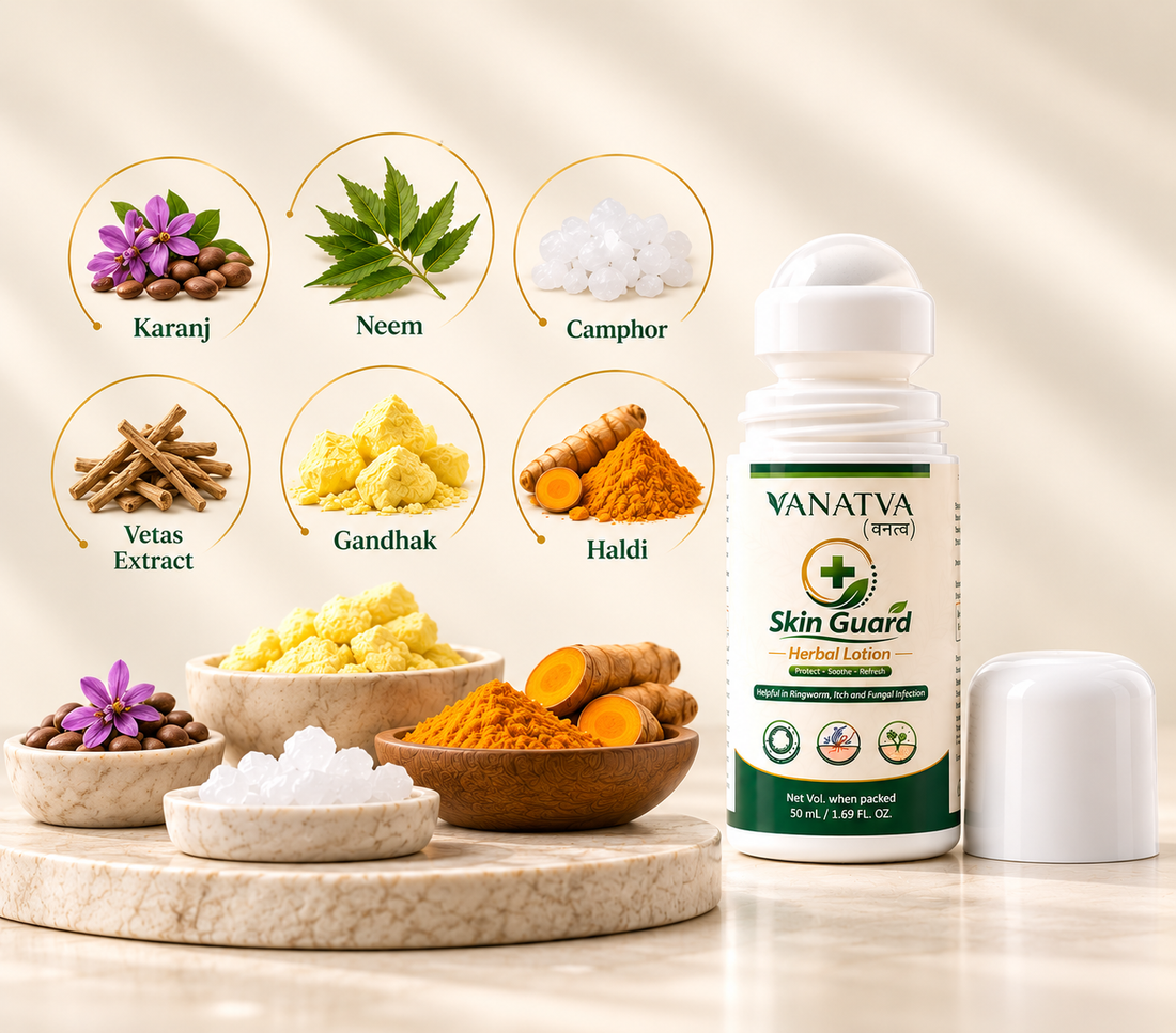 VANATVA Skin Guard Herbal Lotion Roll-On| Ayurvedic | 50 mL